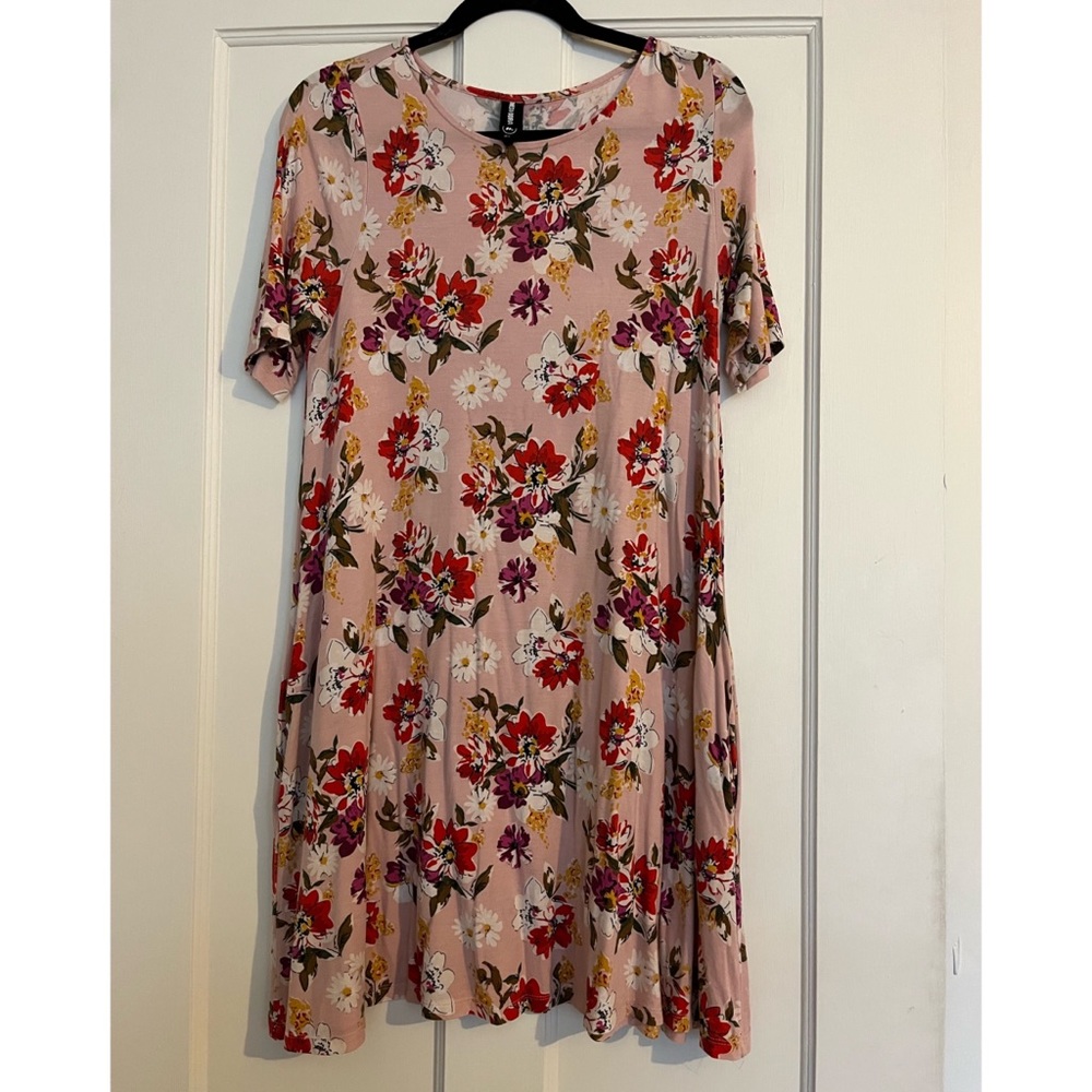 Agnes & Dora Swing Dress pink floral